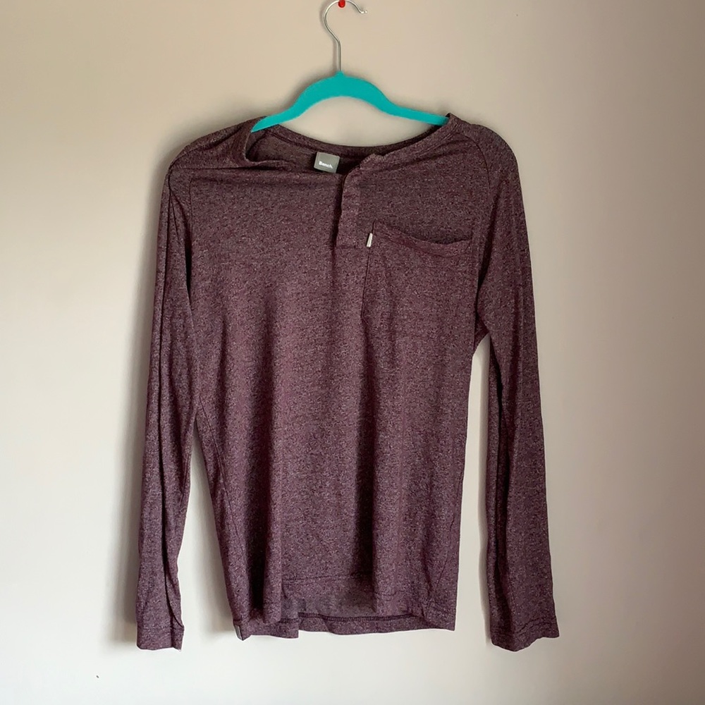 Men’s long sleeve purple shirt